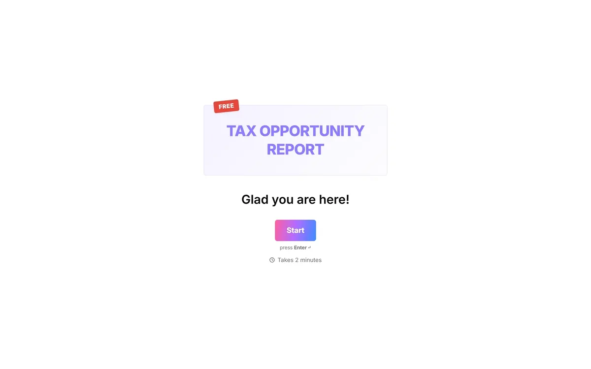 OneForm: A client's form